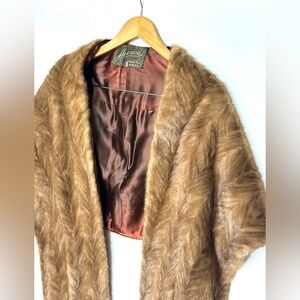 Hoencks Vintage Fur Shawl‎ Stole Wrap